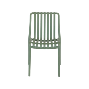Chaise de jardin empilable plastique (lot de 4) AGATHE CHAISES
