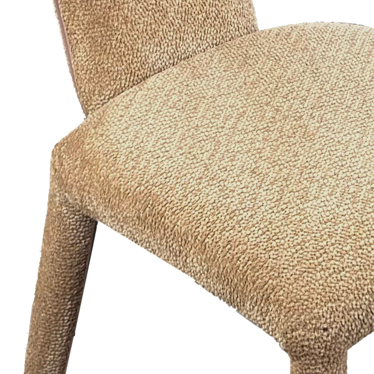 Lot de 2 chaises de salle à manger Tomasucci HERD, en tissu, sable, 60 × 50 × 81 cm