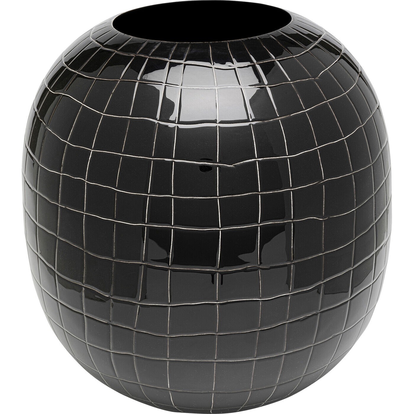 Vase Mesh noir 26cm Kare Design