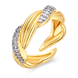 Anillo Riesim acabado oro amarillo 18k