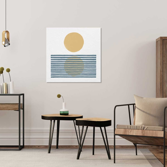 Tableau Rayures bleues d'été Tableau alu Dibond