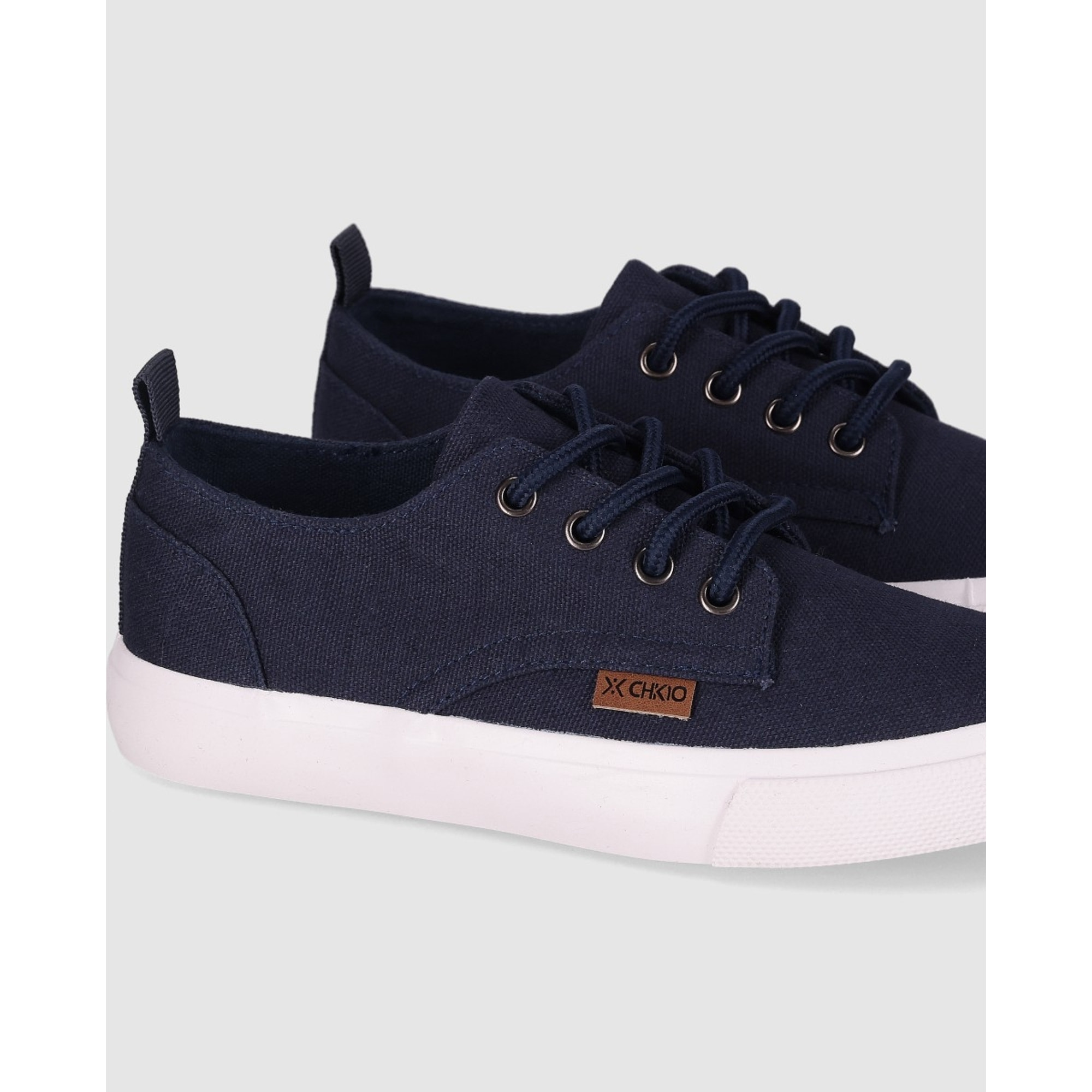 Deportivos de Tejido - Marino - Tacón: Bajo