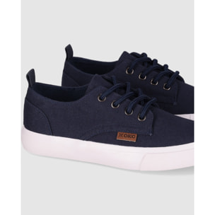 Deportivos de Tejido - Marino - Tacón: Bajo