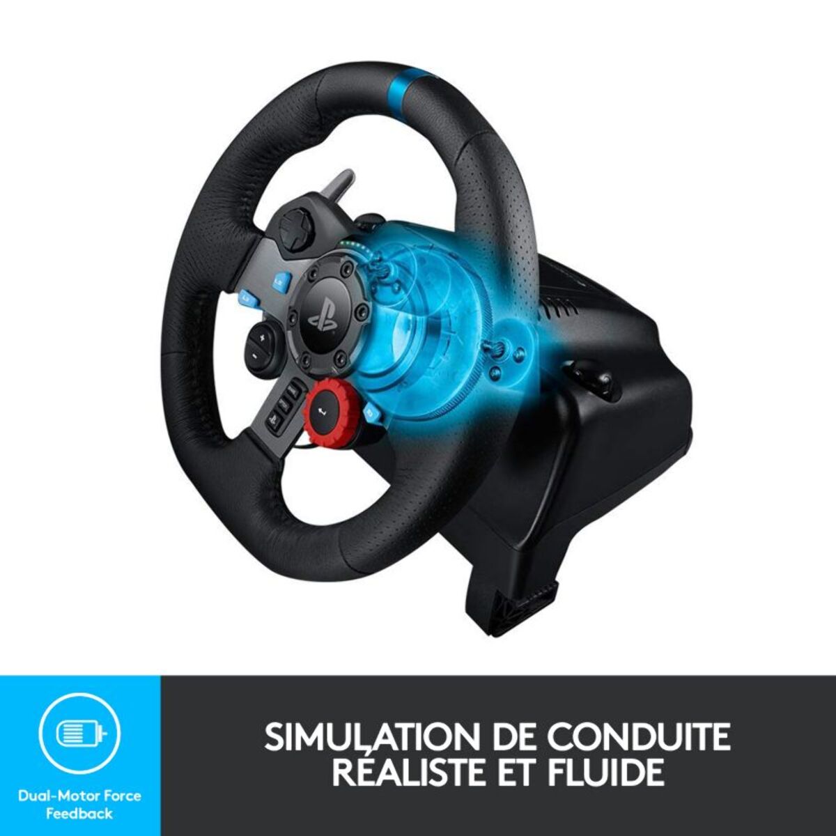 Volant + Pédalier LOGITECH G29 Driving Force PS5/PS4/PS3/PC