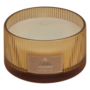 Bougie parfumée Albie 635g pot verre épice