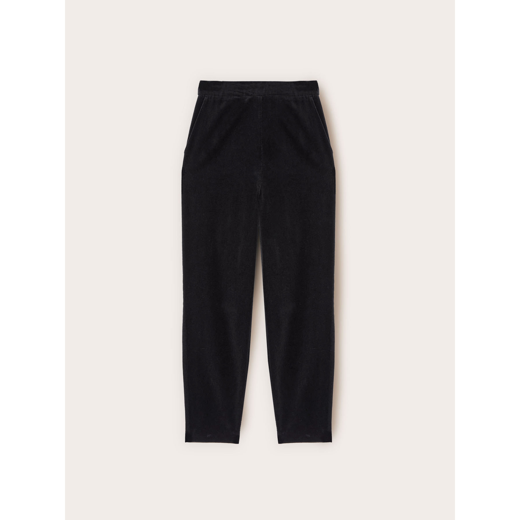 Motivi - Pantaloni in velluto liscio - Nero