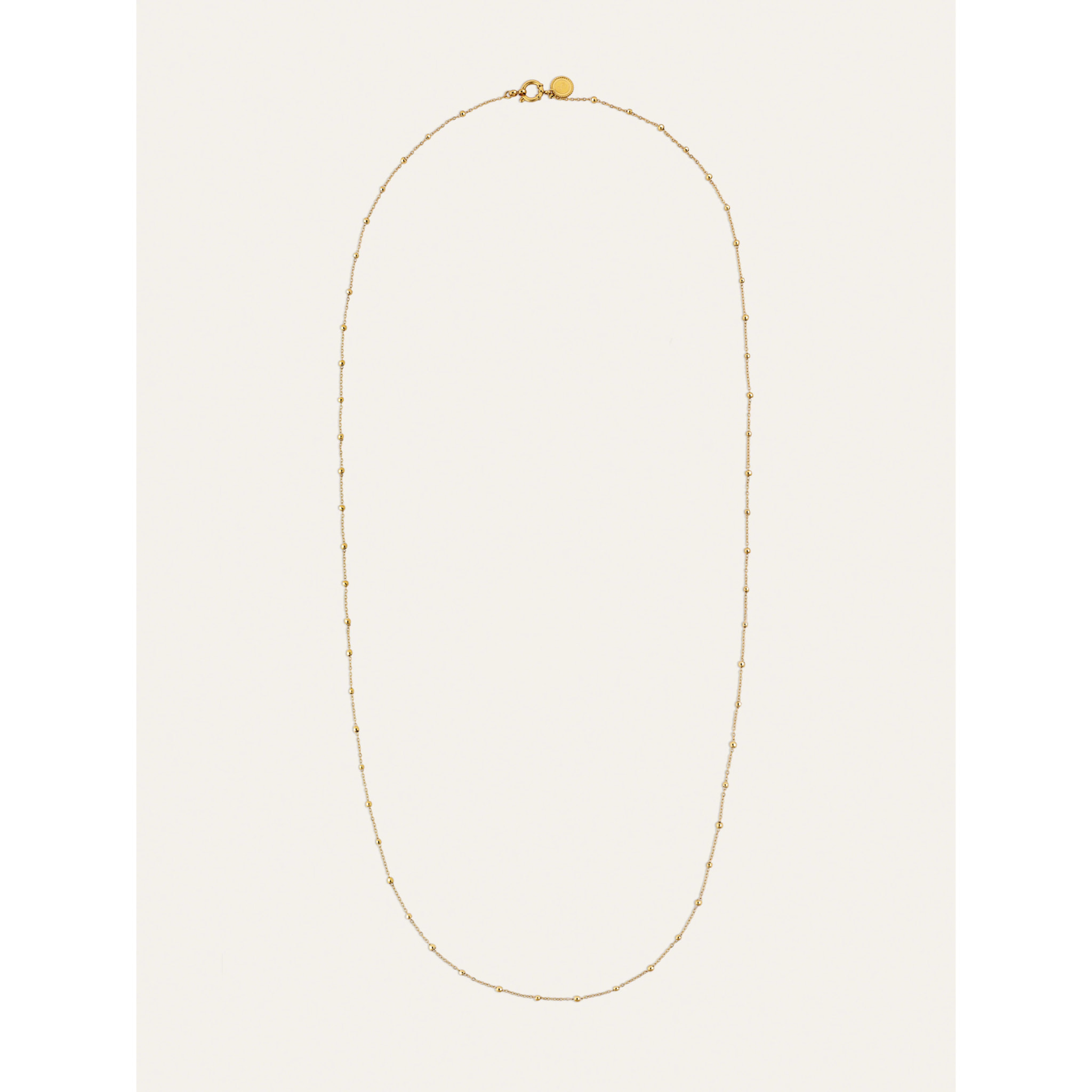 Collana Long Dots Acciao Placcato Oro