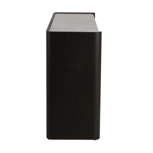 Aparador Piedra Sinterizado Mdf Ebony 180x45x90 Cm