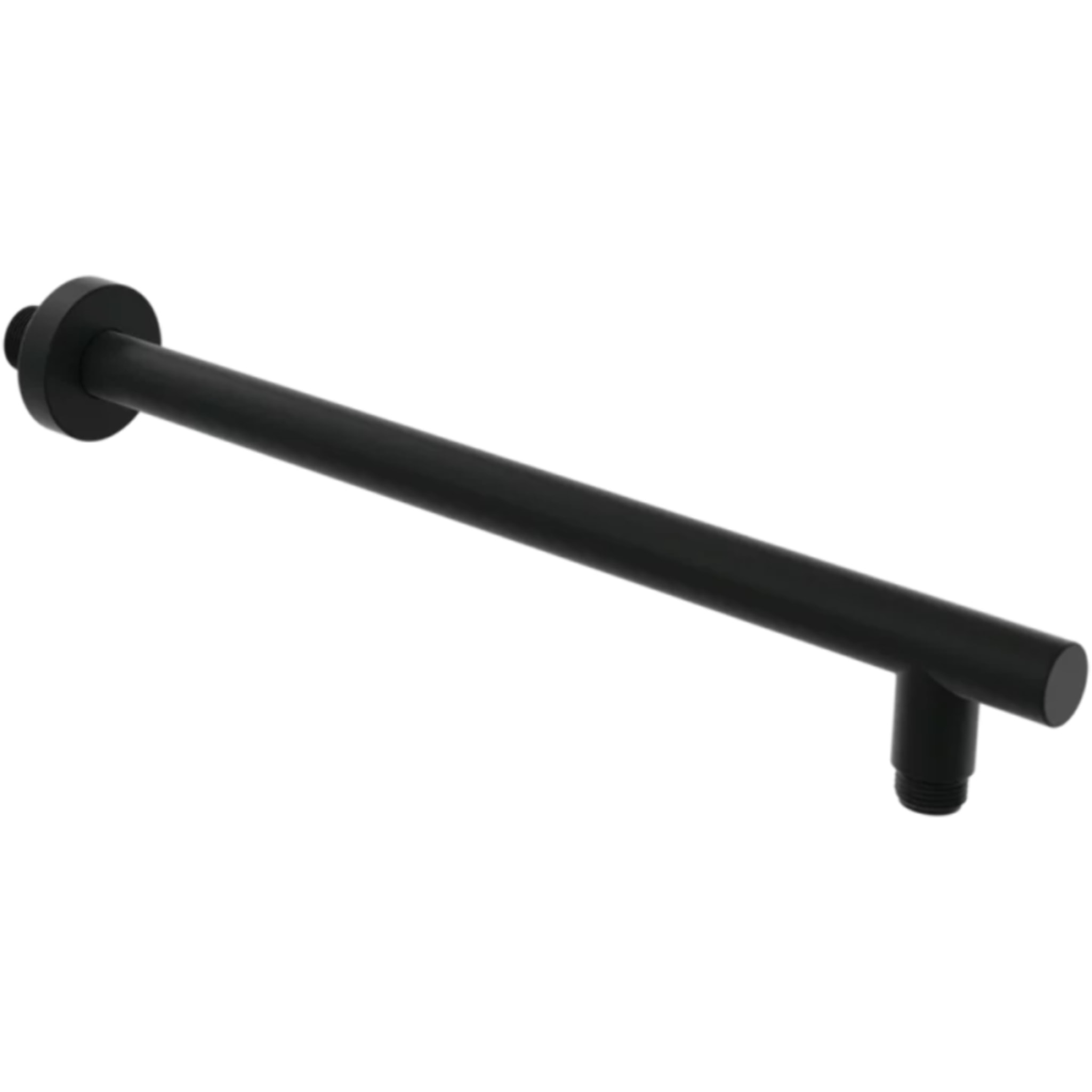 Bras mural pour douche de tête Universal rond Noir mat