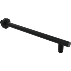 Bras mural pour douche de tête Universal rond Noir mat