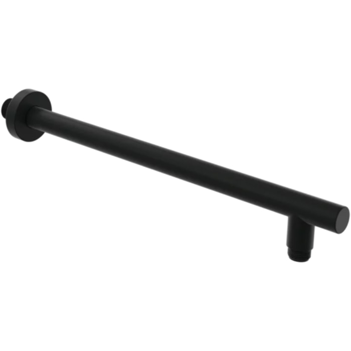 Bras mural pour douche de tête Universal rond Noir mat