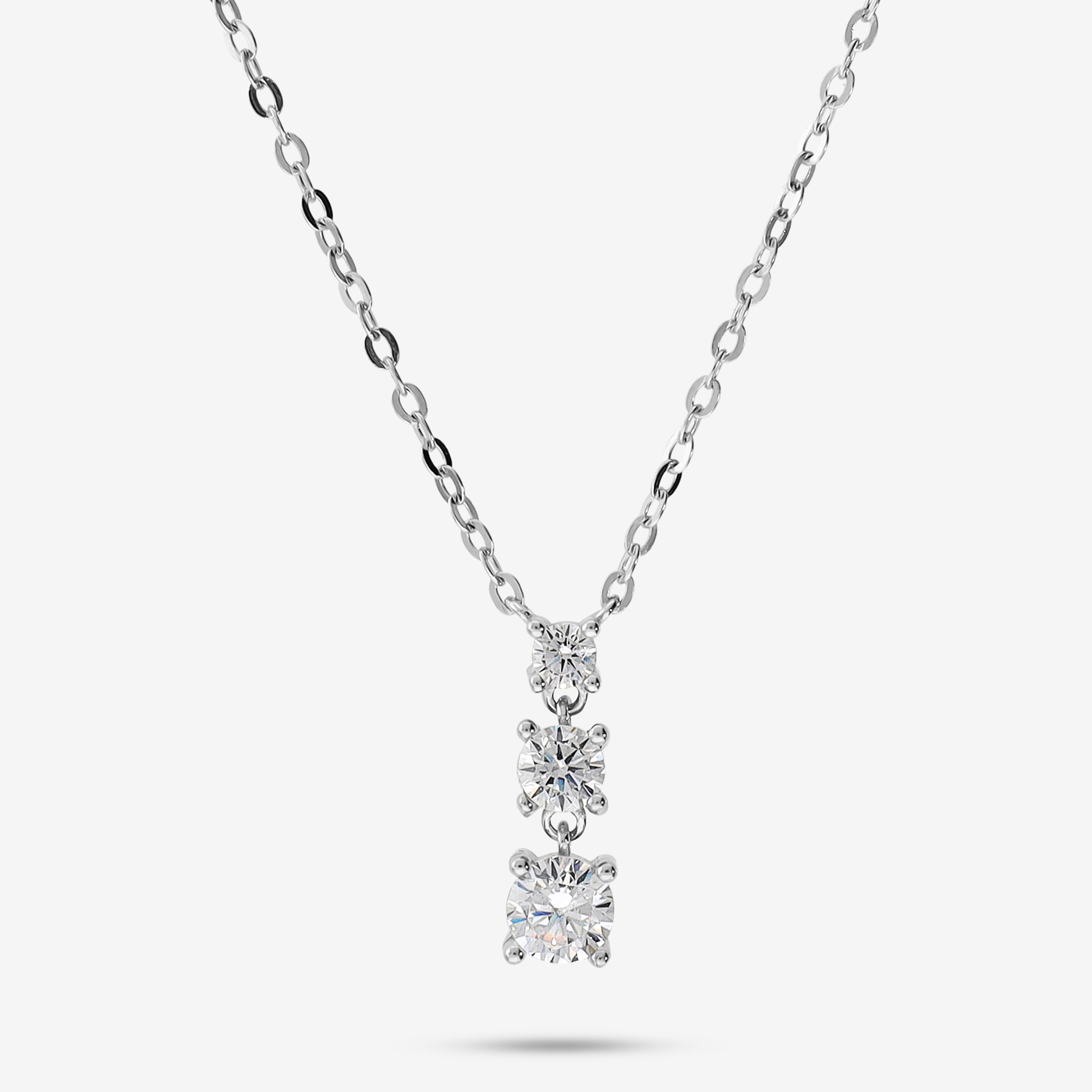 Collana in Argento 925 con Cubic Zirconia Graduate