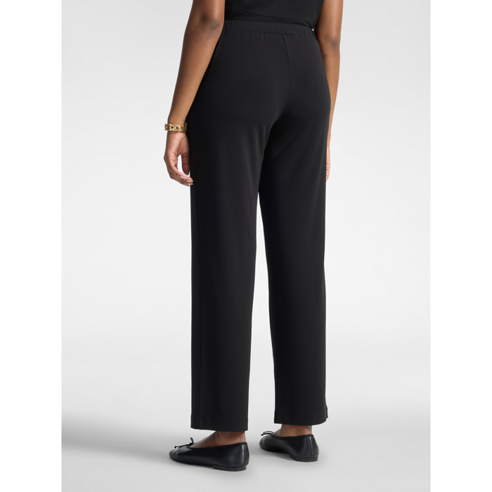 Elena Mirò - Pantaloni in jersey crêpe - Nero