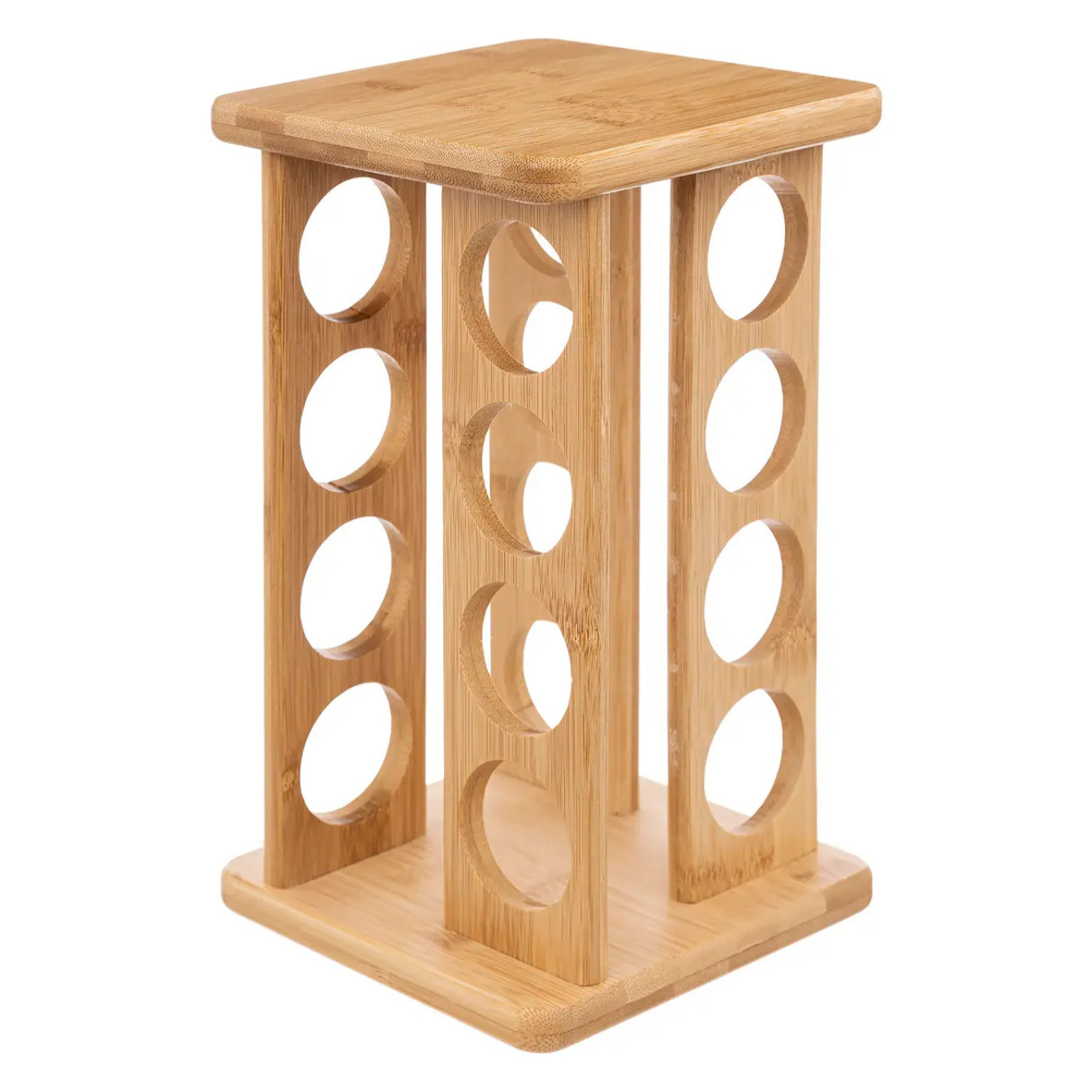 Support rotatif 16 pots à épices bambou