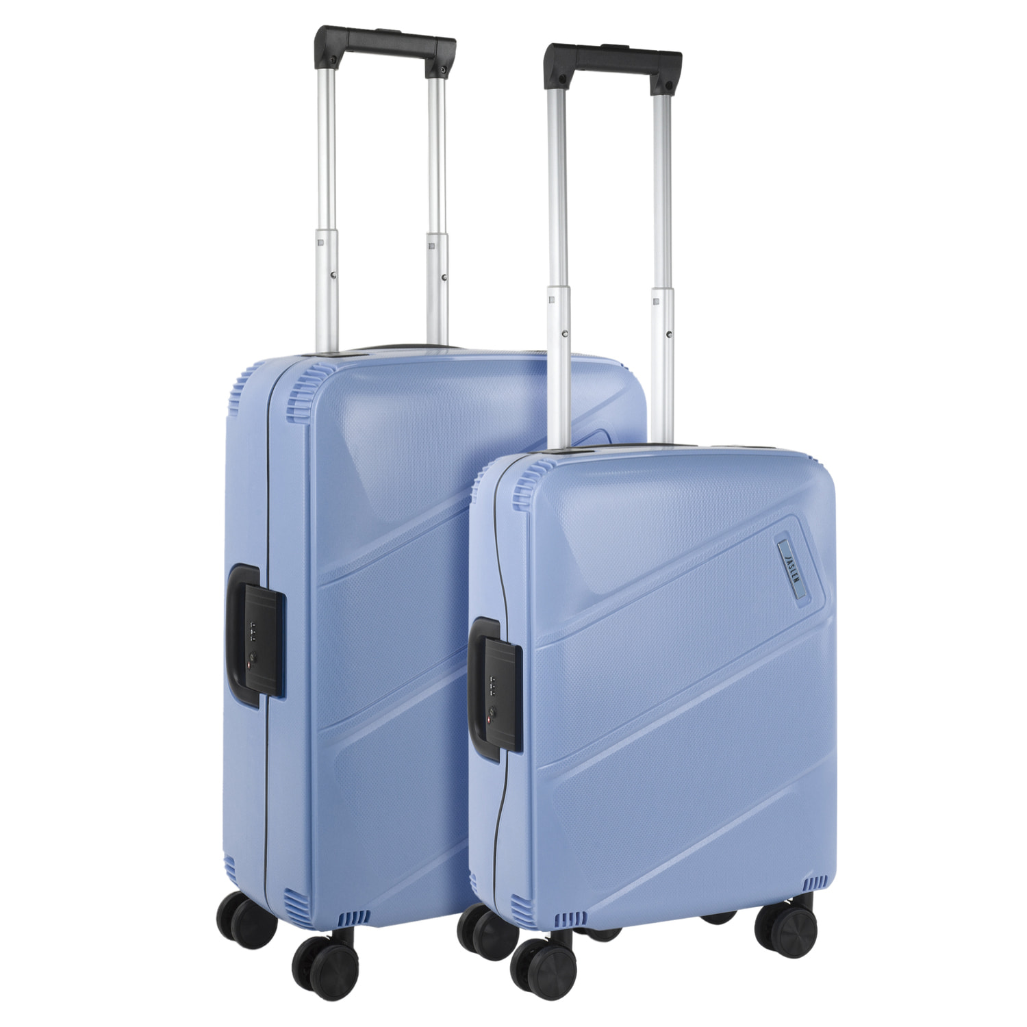 Juego De Maletas Rígidas Pp Jaslen Orleans Azul