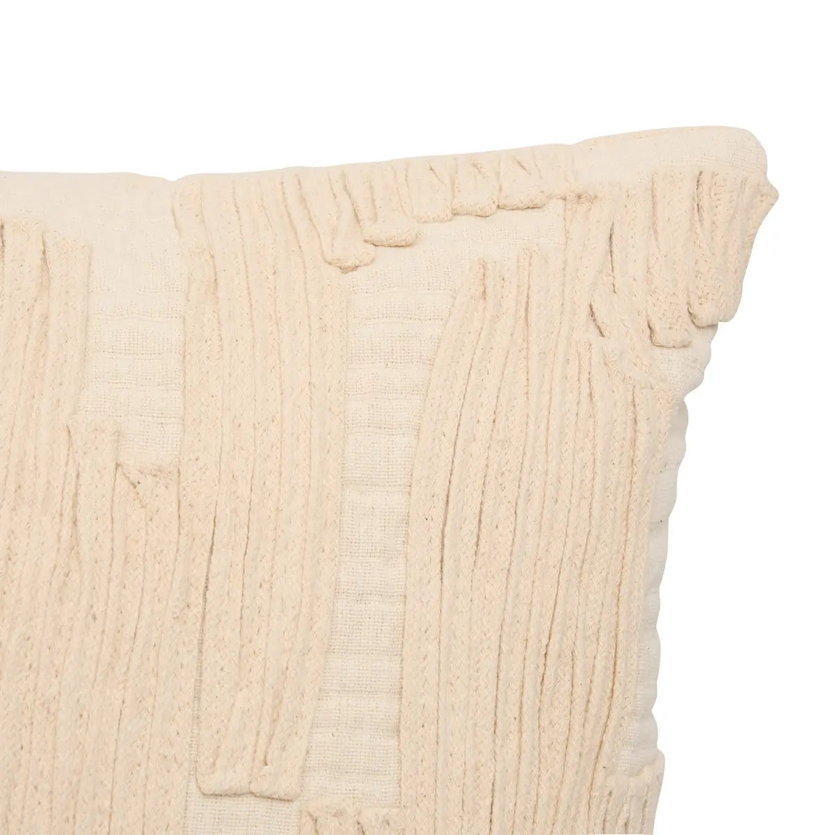 Coussin Nyero carré 45x45cm blanc