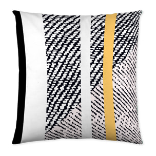 Funda de Cojín Estampada Sin Relleno - 100% Algodón - Denim