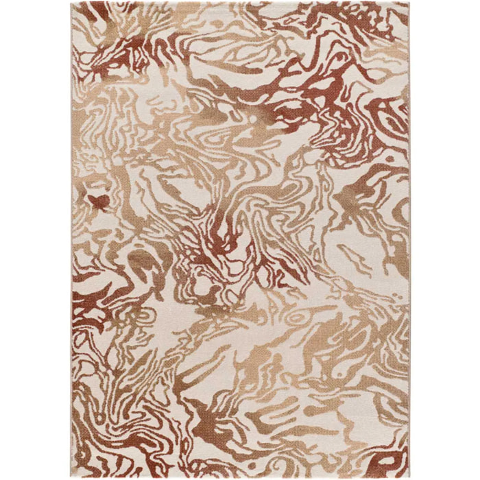 ASTRA Alfombra abstracta de pelo corto caldera, varias medidas disponibles.