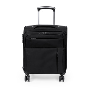 Trolley 8 Ruedas Giratorias. Bolsillo Acolchado para Portátil. Cierre Seguridad