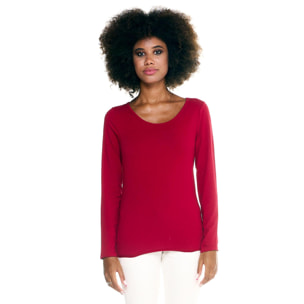 T-shirt Leone donna con maniche lunghe Basic