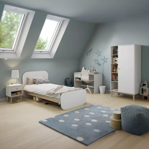 Mesa de escritorio Misty Breeze Blanco - Oak Soft