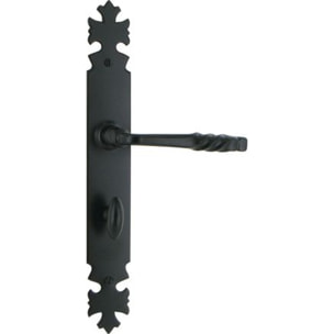 Ensemble Loire BRIONNE noir condamnation - Porte 40 Entraxe 195 Axe 70 - 6911243NR