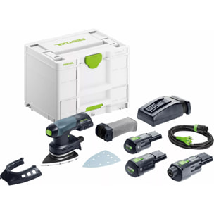 Ponceuse delta sans fi DTSC 400 3.0 I-Set - FESTOOL - avec 2 batteries 18V 3.0 Ah - chargeur - Systainer -