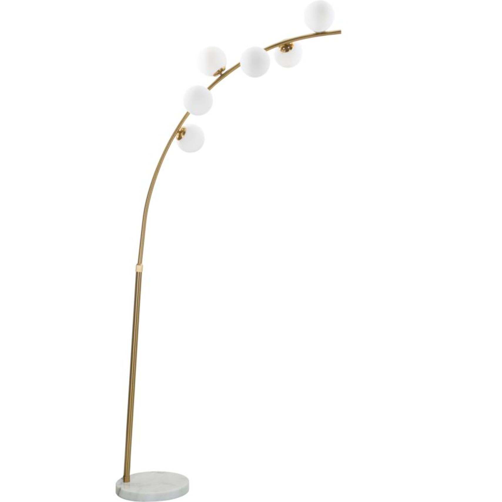 LAMPADA DA TERRA GLAMY ARC 6 LUCI CM 130X45X220-246