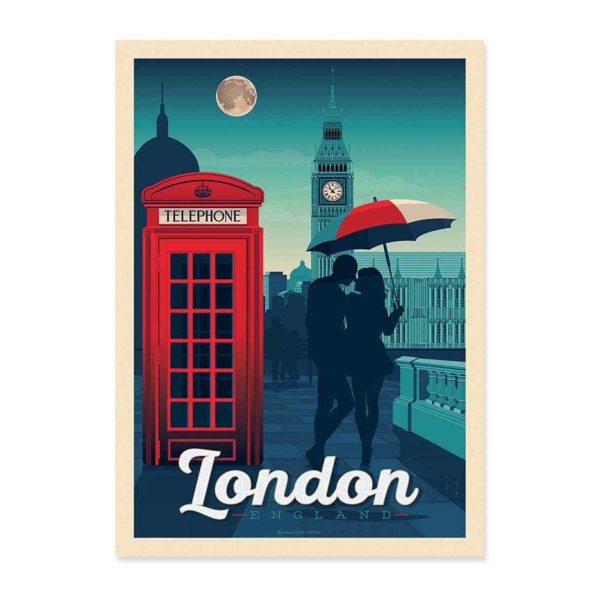 Wall Editions ArtPoster London Olahoop Travel Posters 50 x 70