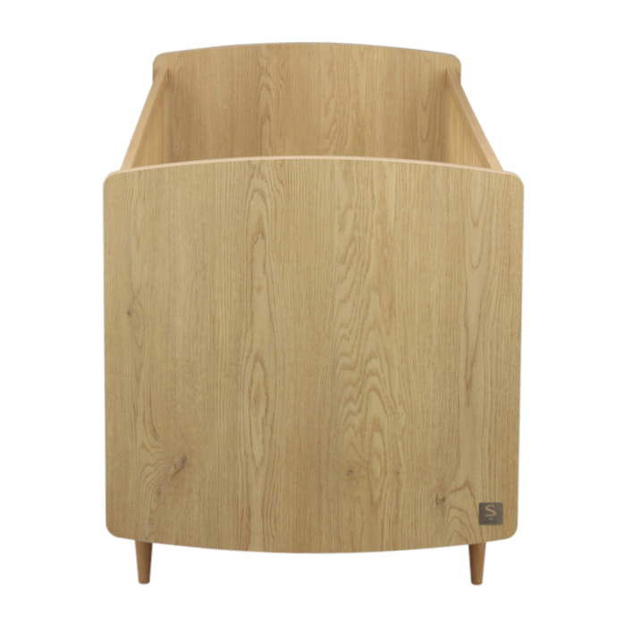 Lit bébé évolutif 70x140 - Little Big Bed en bois décor chêne vintage