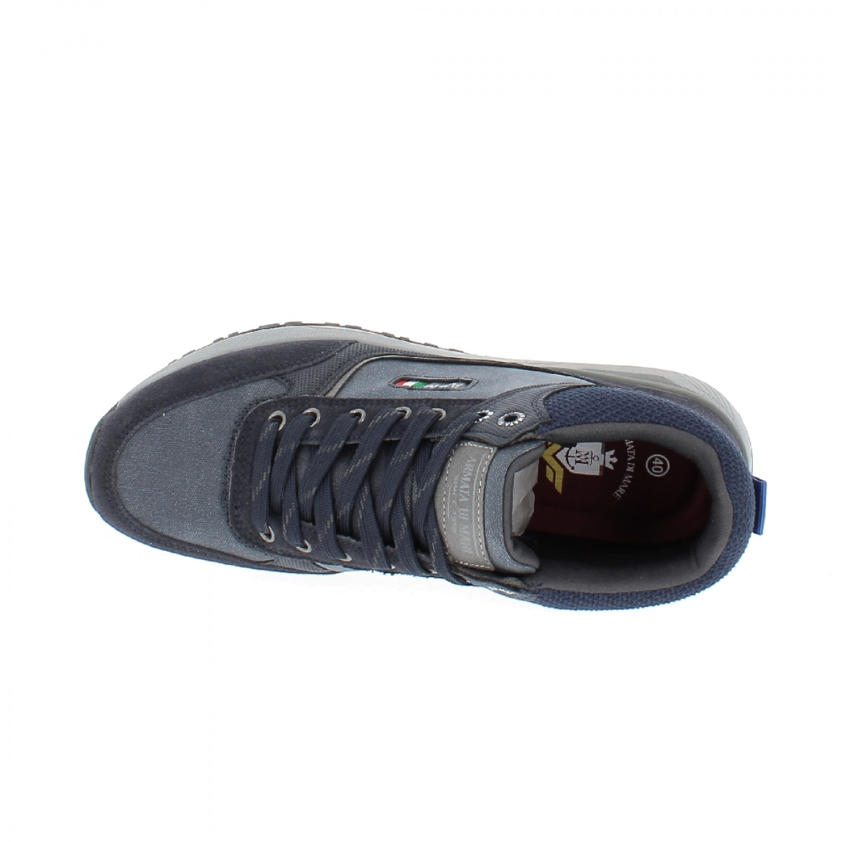 Armata di Mare Scarpe Uomo Stivaletti Casual Stringati con Soletta Rimovibile in Memory Foam AMU W22M211 Navy