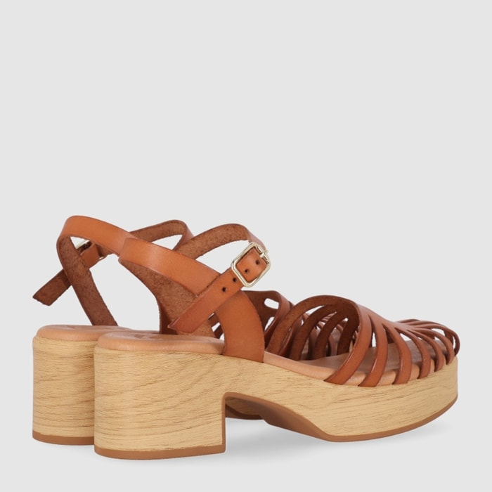 Sandalias de Piel - Cuero - Tacón: 6 cm