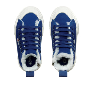 Sneakers Superga Bambino/a Blu 2696 Kids Stripe Suede