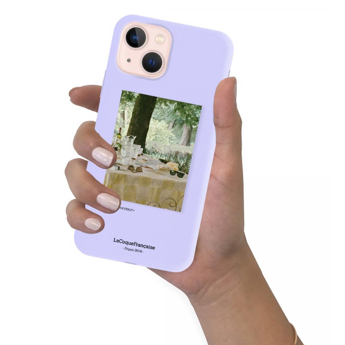 Coque iPhone 13 Mini Silicone Liquide Douce lilas Été Provencal La Coque Francaise.