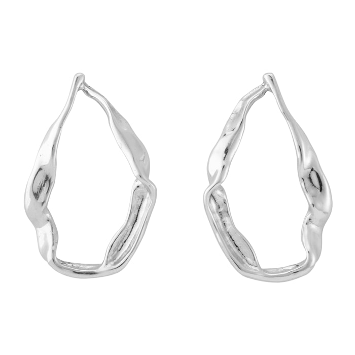 Pendiente Marea PLATEADO U