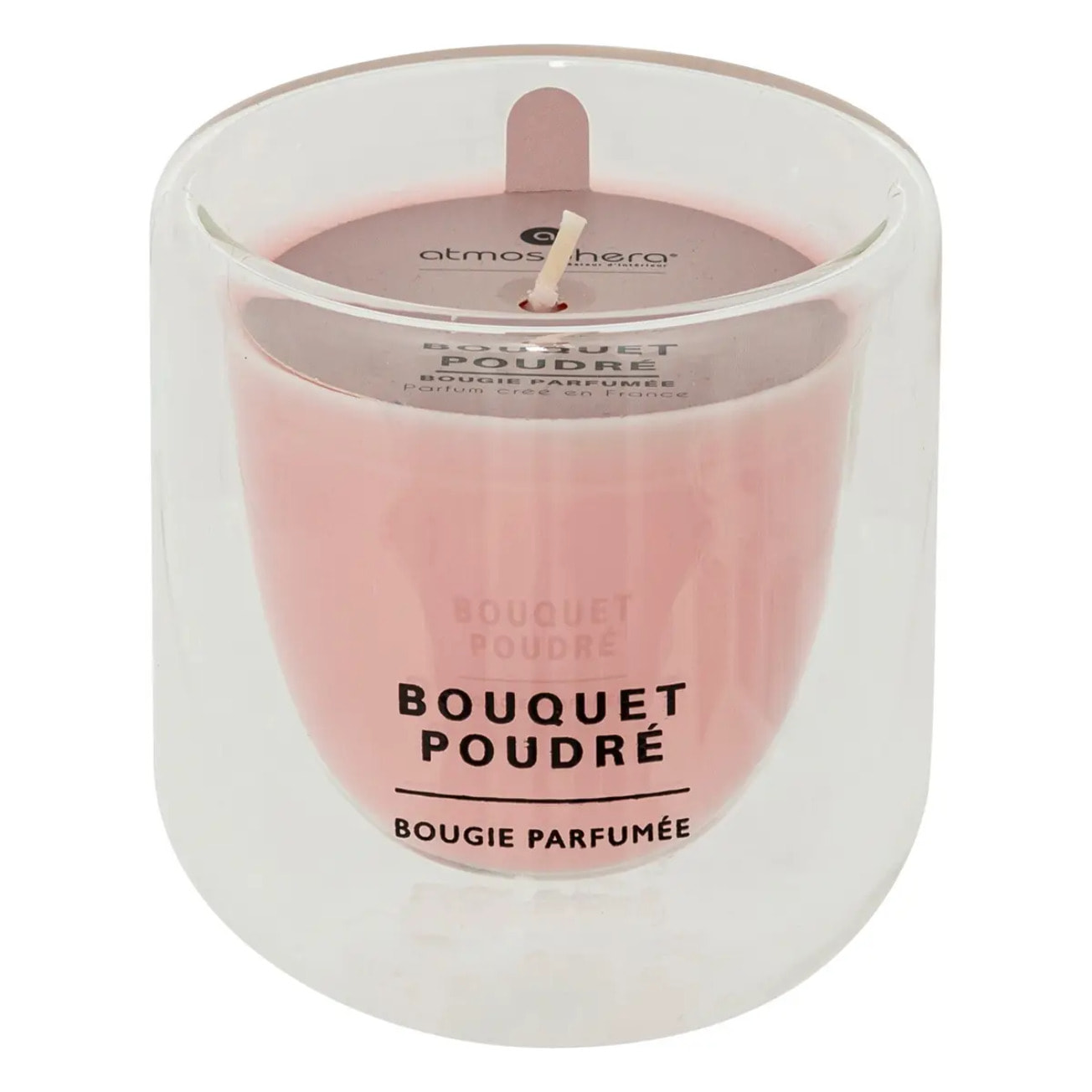 Bougie parfumée"Ilan" - rose - jasmin - musc blanc 130g