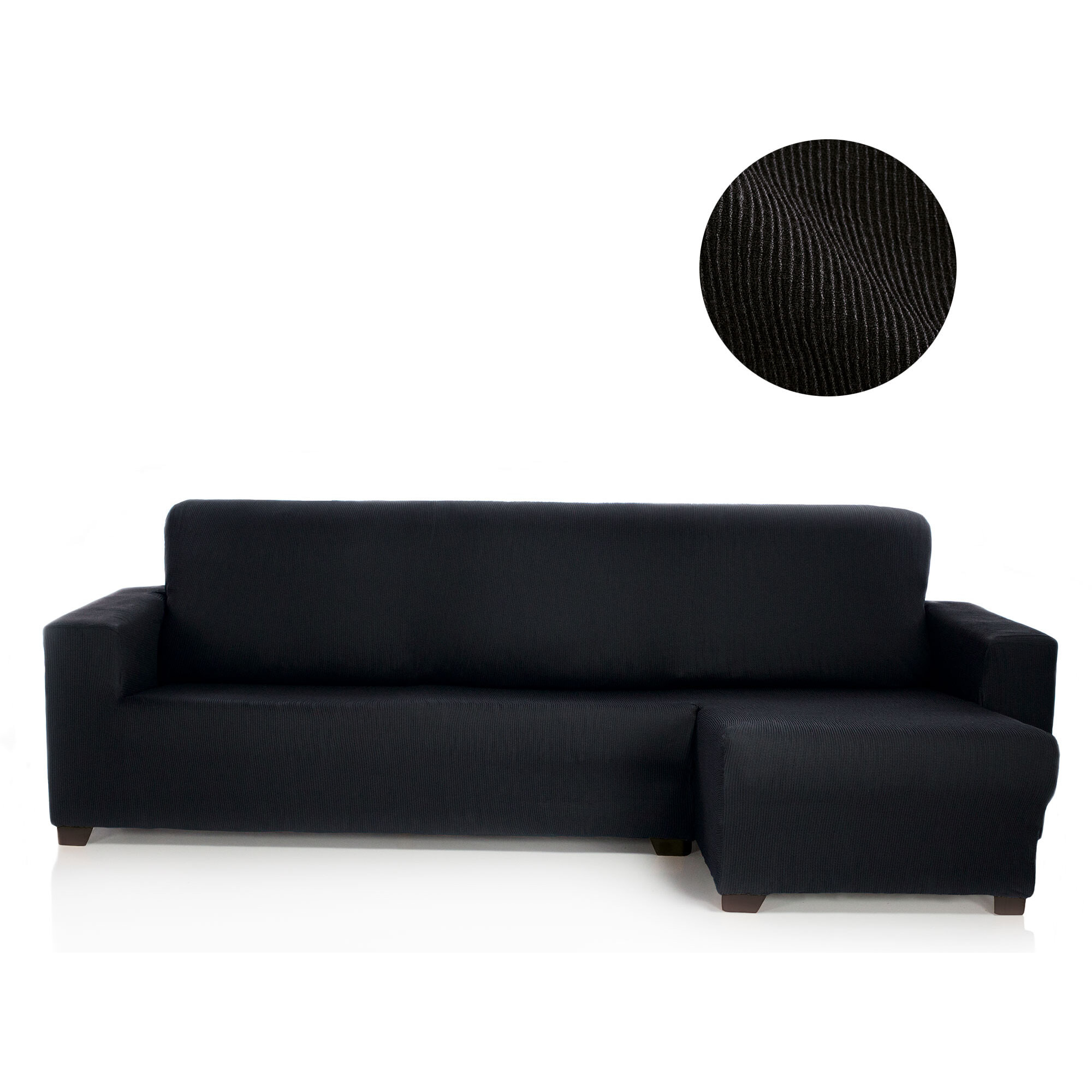 Funda ELÁSTICA para Chaise Longue derecha (visto de frente) brazo corto modelo MARCELA
