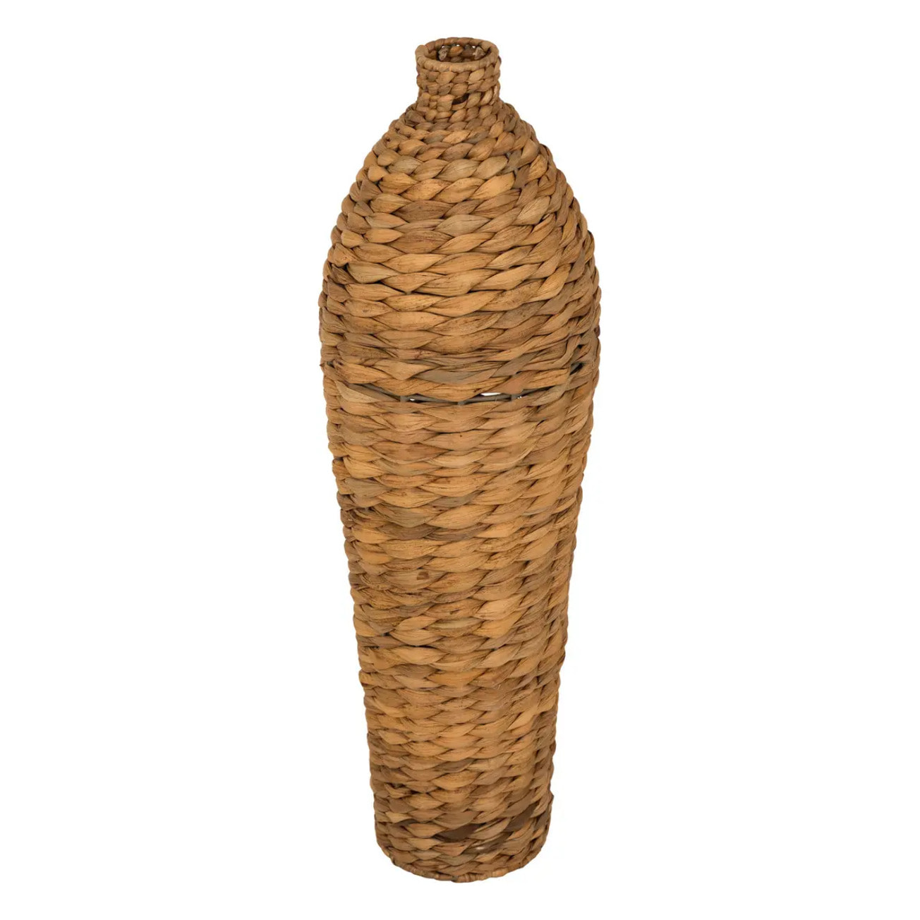 Vase "Percy" fibre végétale beige H58cm