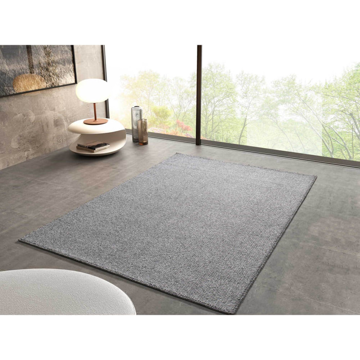 PETRA Alfombra lavable tejido en bucle en plata, varias medidas disponibles.