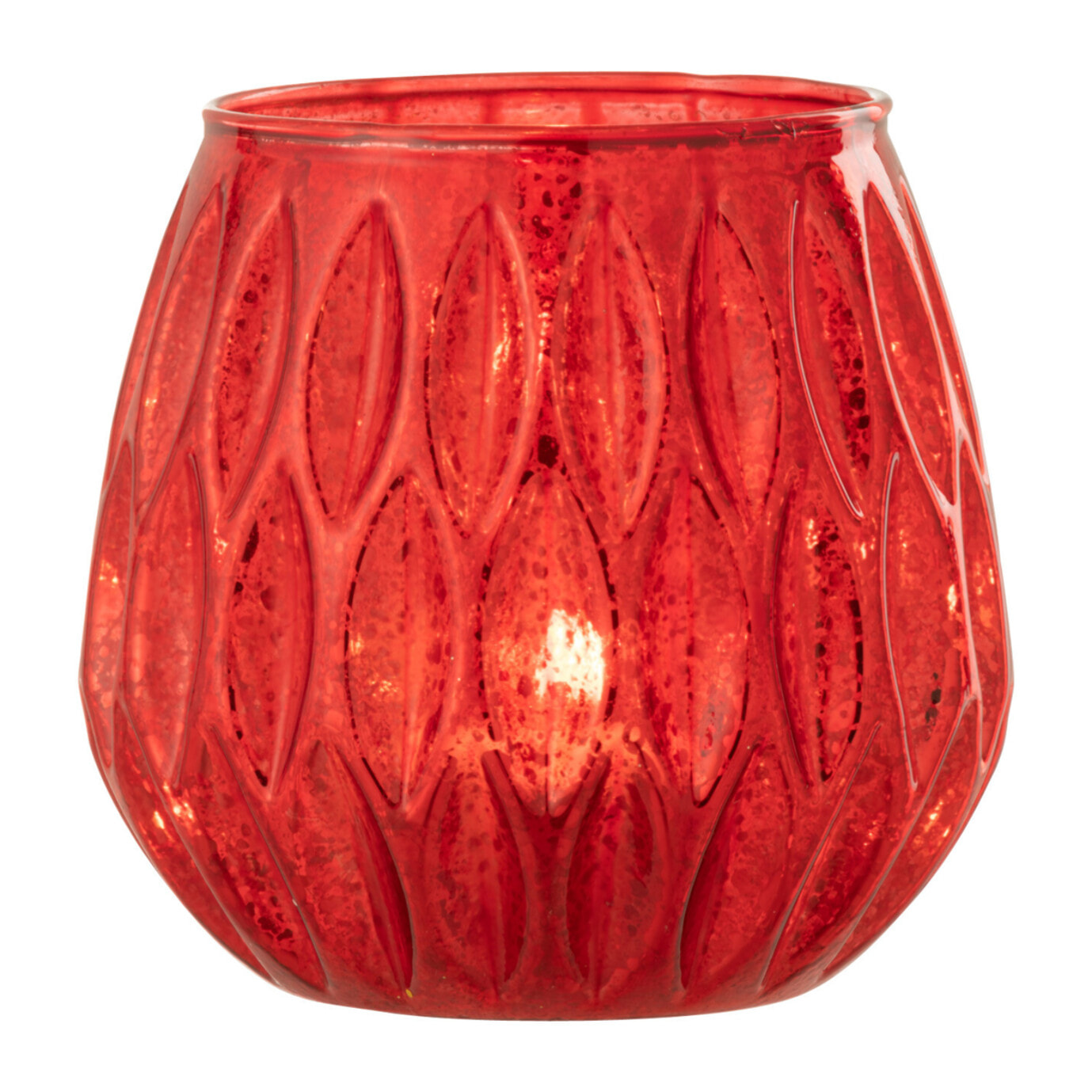 J-Line photophore Motifs - verre - rouge - large - 2 pcs
