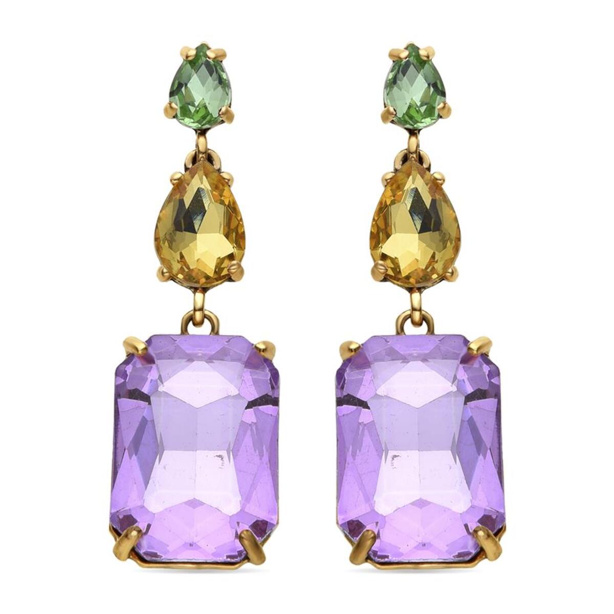 Pendientes Lux by Lux acabadoss en oro amarillo 18k