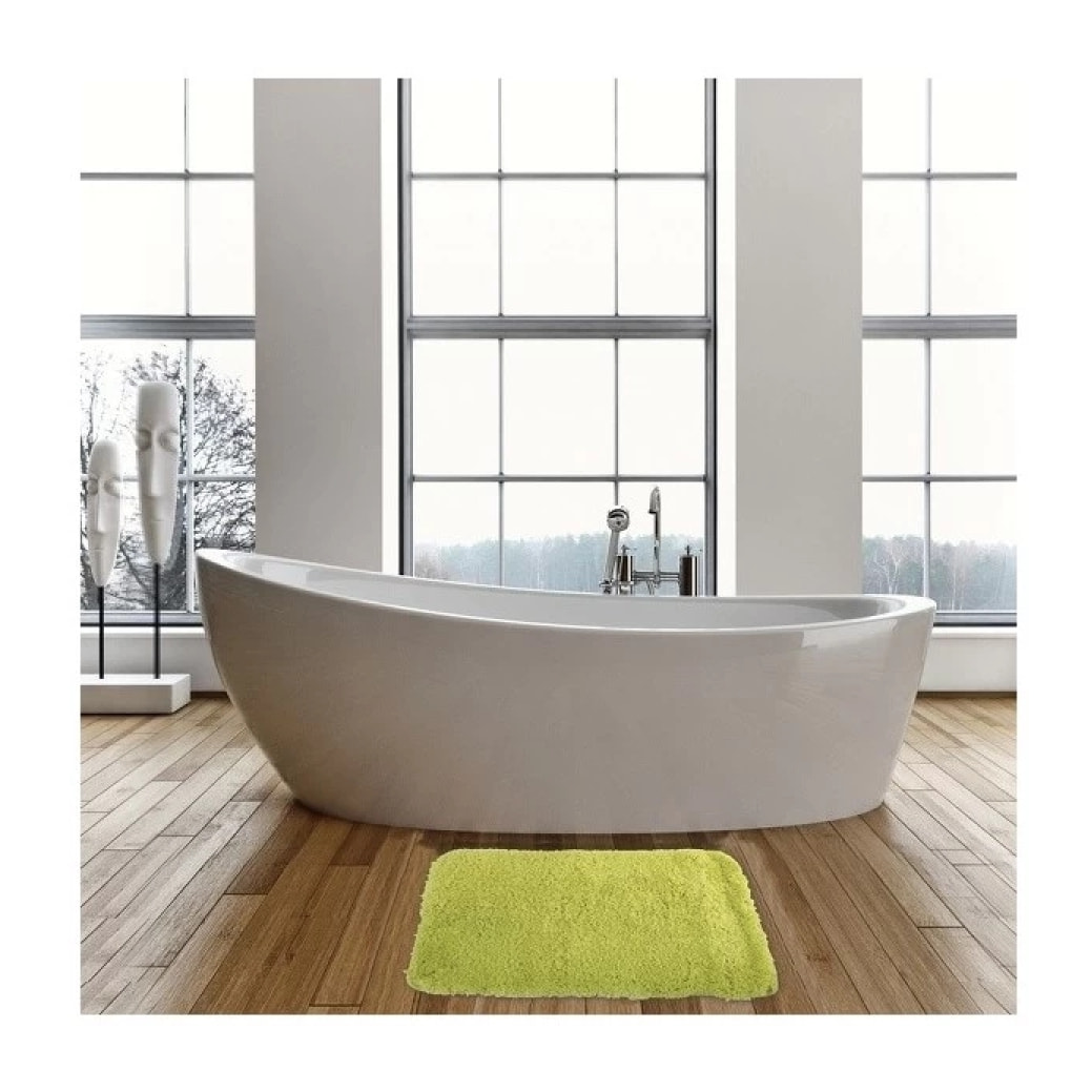 Tapis de bain Microfibre 50x70cm Vert Anis MSV