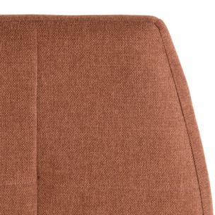 ARTHUR - Tête de lit rembourrée pour lits 140/160cm couleur terracotta