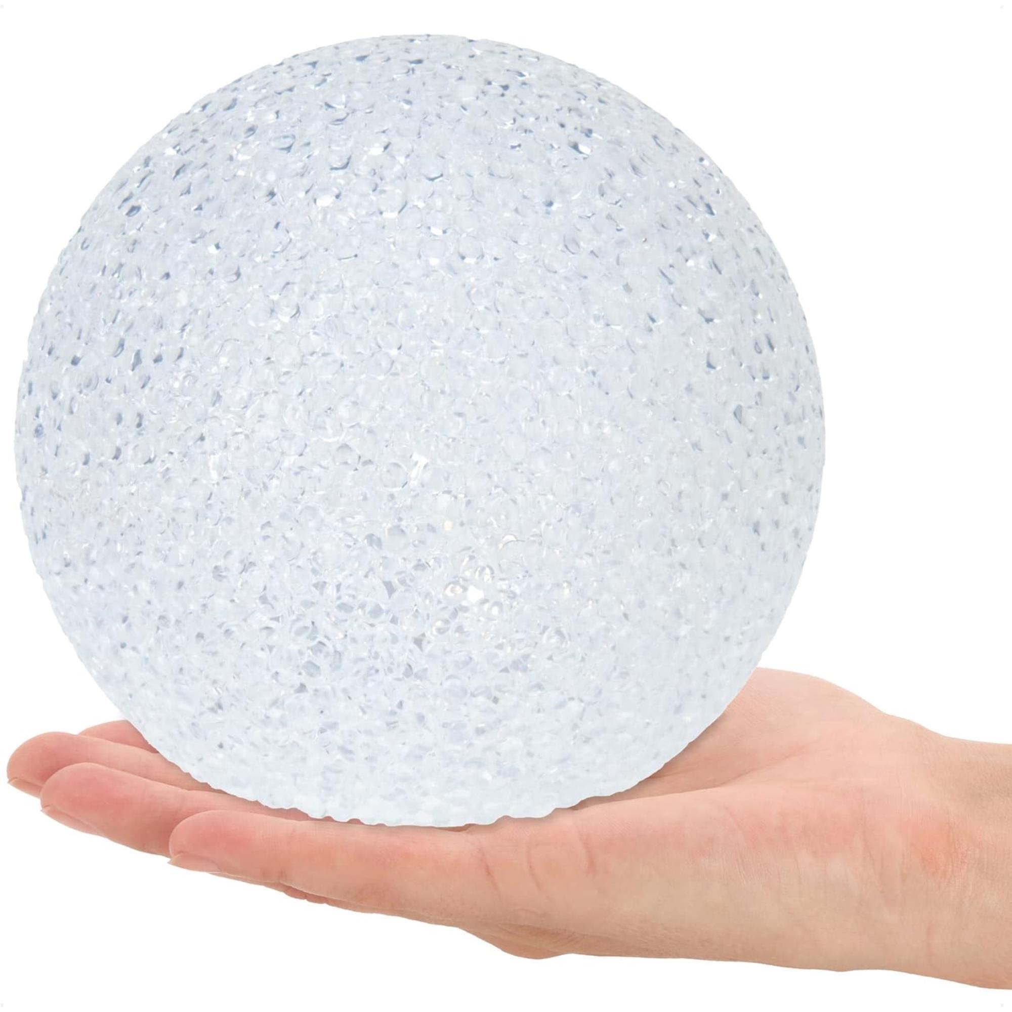 bola de eva con led blanco cálido 18x18x17,2cm