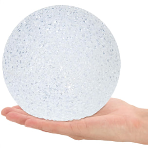 bola de eva con led blanco cálido 18x18x17,2cm