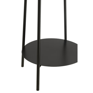 J-Line supprot pour fleurs Deux - métal - noir