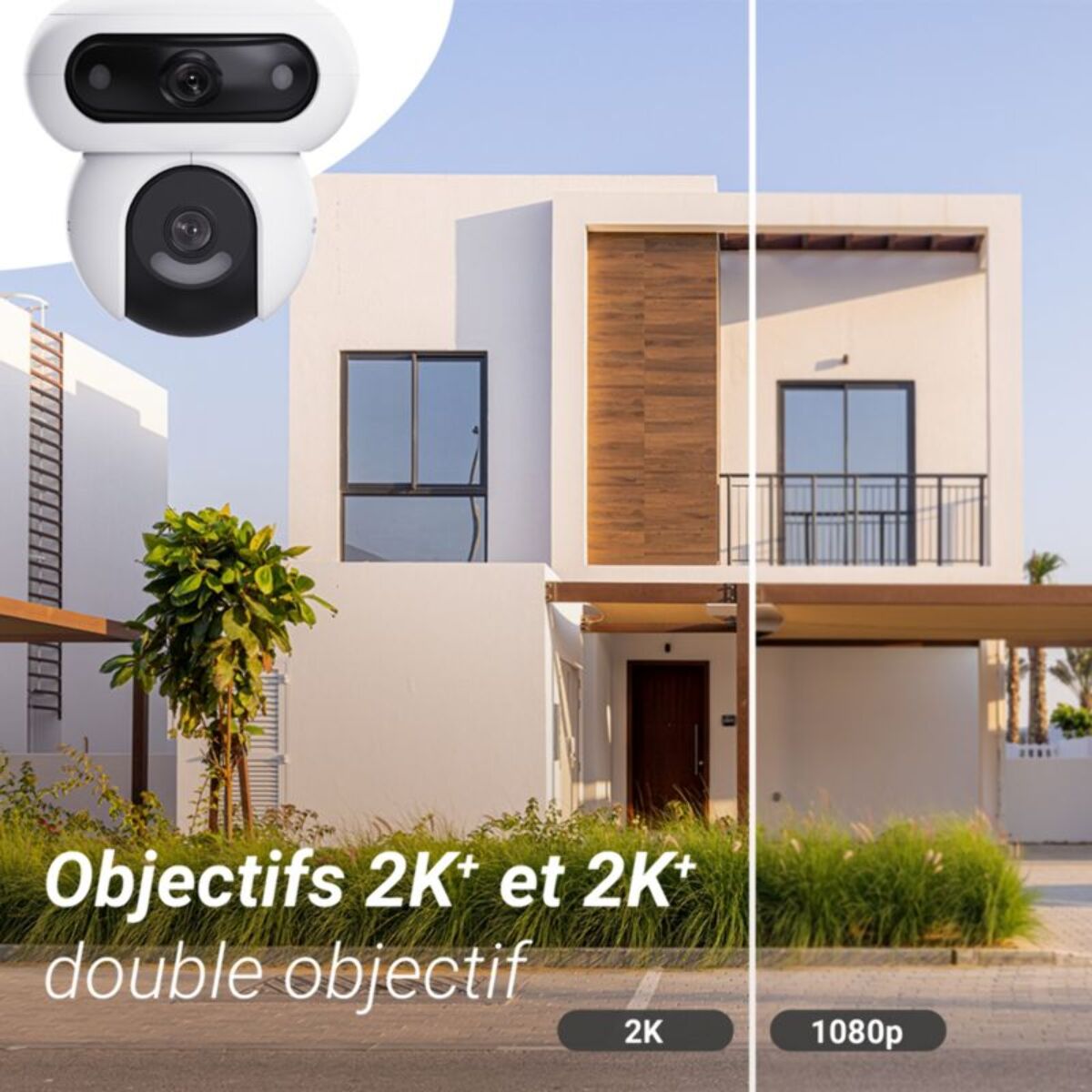 Caméra de surveillance EZVIZ H90 - Double optique 2K+ motorisée