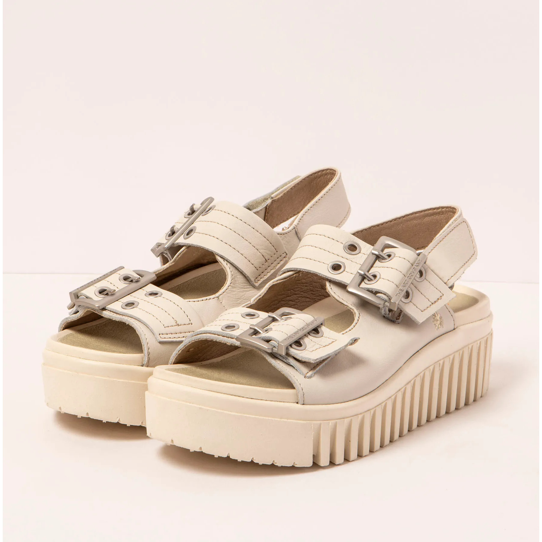 Sandalia de cuña 1579 NAPPA CREAM/BRIGHTON color Cream