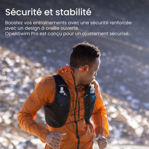 Casque SHOKZ OpenSwim Pro Rouge