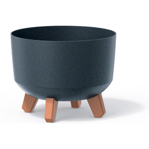 Macetero color antracita eco,sin depósito , colección gracia de 39 x 39 x 25,7 cm, capacidad de 21,5 l.